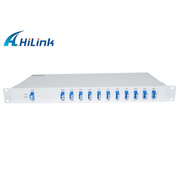 Канал стекловолокна 9+1 ШКАФА решения 1U WDM CWDM MUX DEMUX