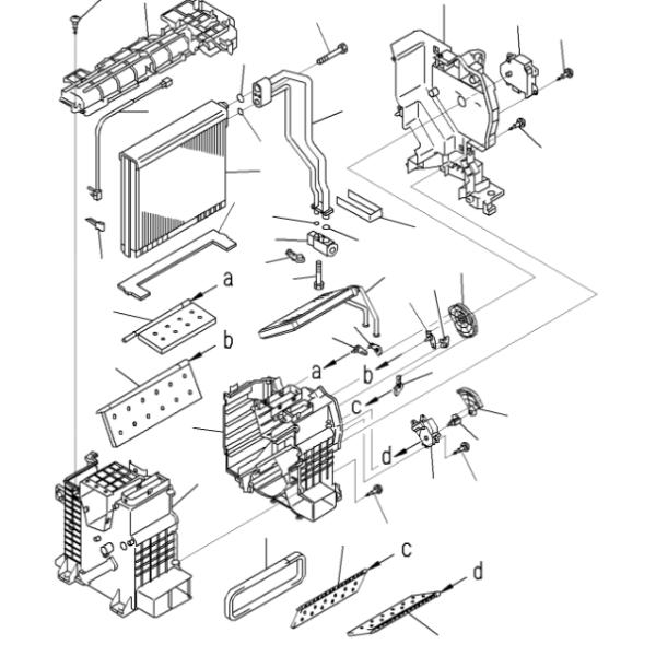 Radiador do núcleo do calefator de ND116420-7450 KOMATSU PC200-8M0 para as peças do condicionador de ar