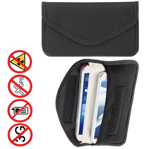 Mobile Phone RF Signal Blocking Bag Water Resistant Radiation Shield Phone Case