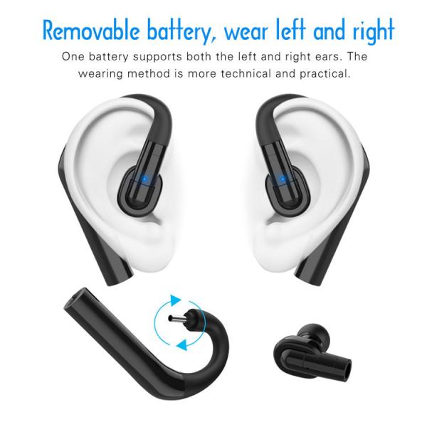 Одиночное Earhook Earbuds хэндс-фри висит вверх вращение наушников 360 Bluetooth 5,0