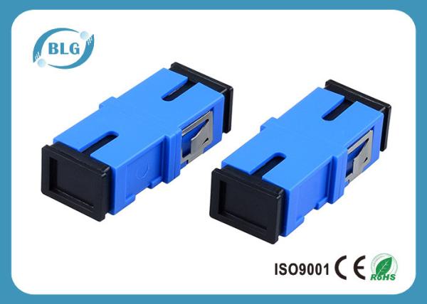 Blue Dulplex Fiber Optic Cable Accessories Adapter For FTTH Network System