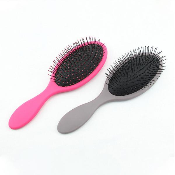 Plastic Handle Hair Paddle Brush Wet And Dry Message Detangling Hair Brush