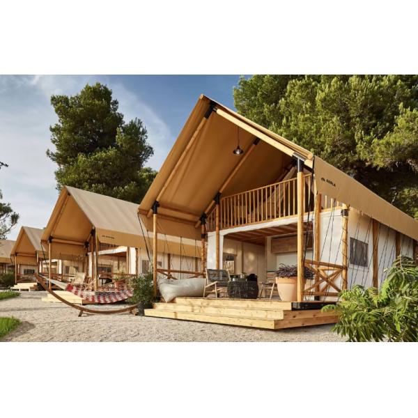 Профессиональный поставщик Большой водонепроницаемый роскошный кемпинговый курорт отель Сафари палатка