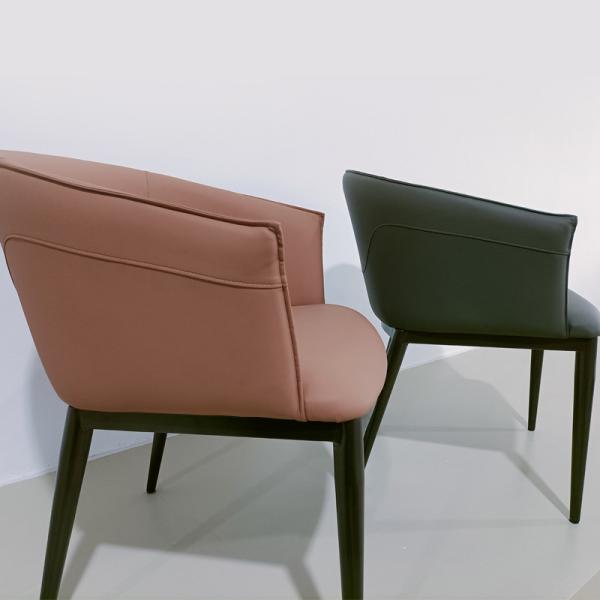 Elegant Curve Dining Chairs With Metal Base 730mm Height Sturdy