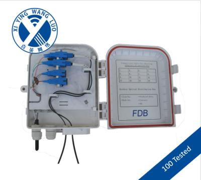 1×8 PLC Splitter Outdoor Fiber Optic Distribution Box High impact plastic