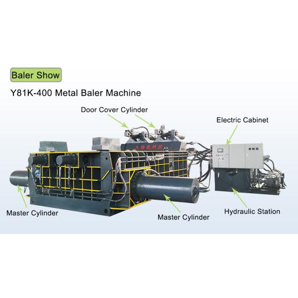 Гидравлическая машина прессы металлолома Baler 400 тонн для повторно использовать