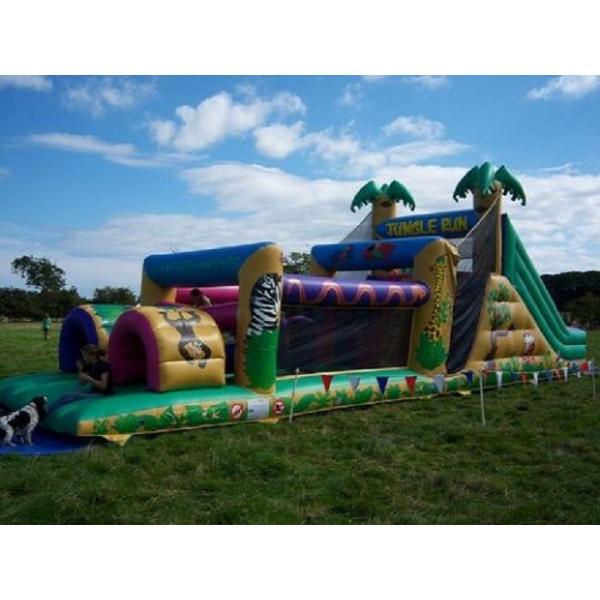 Джунгли Inflatables бега EN14960 полосы препятствий детей раздувные огромные