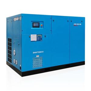 Industrial IP55 Two Stage Screw Air Compressor 380V 50hz Air Cooled Screw