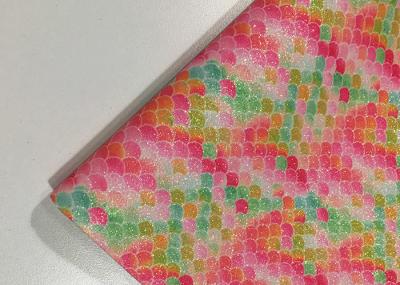 Colorful Printed Faux Leather Fabric SGS Certified 0.6±0.1mm Thickness
