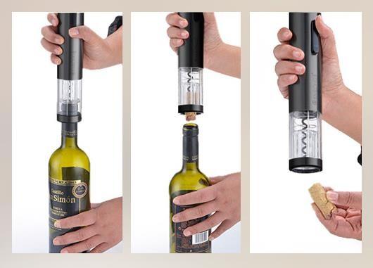 Electric bottle opener red wine dry electric bottle opener 9.5x9.5x28cm aluminum alloy