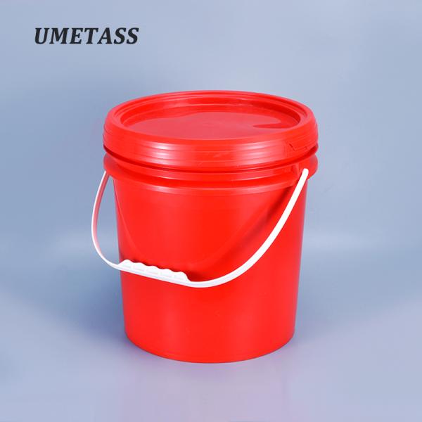 Un seau en plastique de qualité alimentaire de 10 litres pour les glaces, les biscuits et l'huile