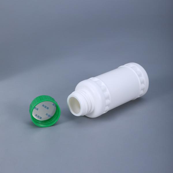 500 ml de garrafa de plástico branco HDPE COEX para pesticidas com tampa de parafuso e resistente a produtos químicos