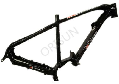 Electric Mid Drive Bike Frame , 27.5 Black Lightweight Mtb Frame Tapered Headset
