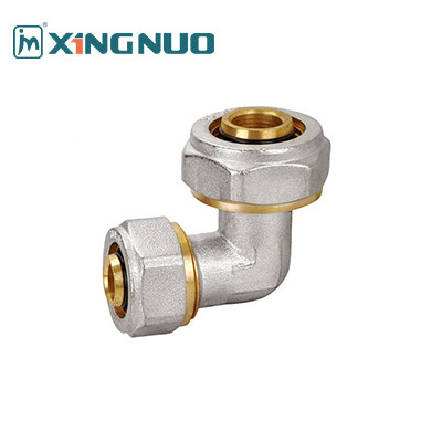 Chrome Plated Female Copper To Pex Fitting