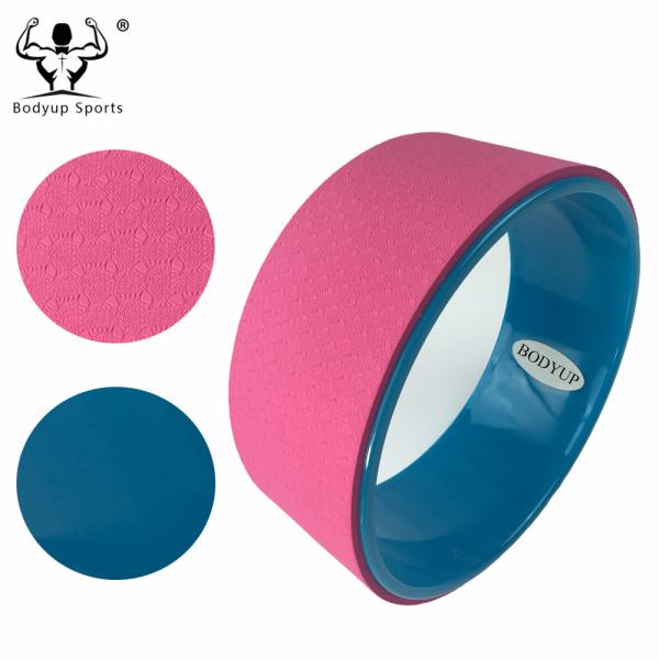 OEM 33*13cm Yoga Wheel For women , Yoga Power Wheel ABS TPE Material