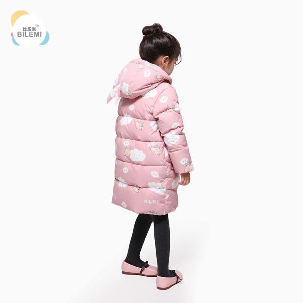 Warmest Pink Kids 4T New White Duck Down Jackets Designer Girls Insulated Winter Coats