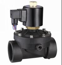 Direct Acting Plastic Water Solenoid Valve , Two Way 12VDC Solenoid Valve 2＂