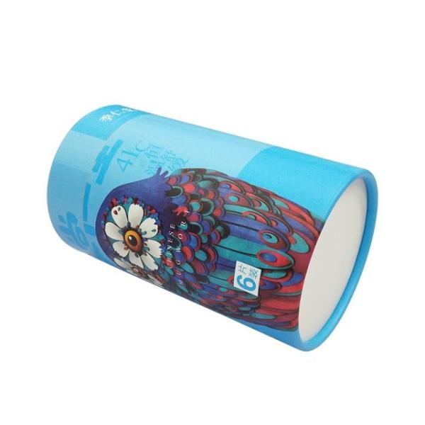 Cylindrical Paper Packaging Boxes Matt Lamination Printing With ROSH Approval