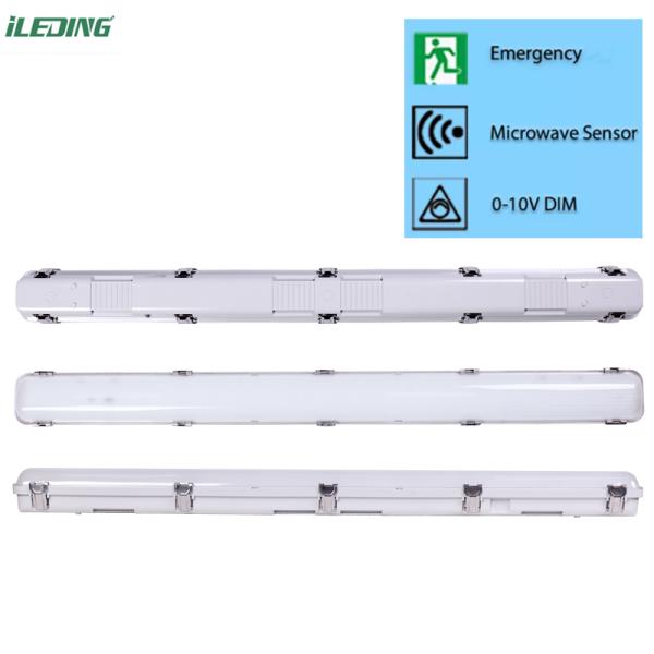 120V-277V / 120V-347V IP66 IK10 LED Vapor Tight Fixture for Commercial and Industrial