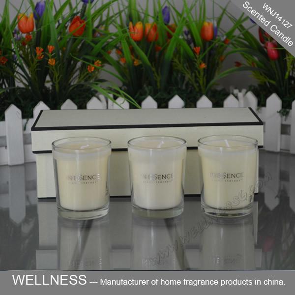 Home Decor Scented Soy Wax Candle With Amber / Sage And Citrus Fragrance