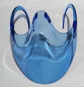 Blue color PC mask  transparent protective mask  splash-proof face shield For Sale
