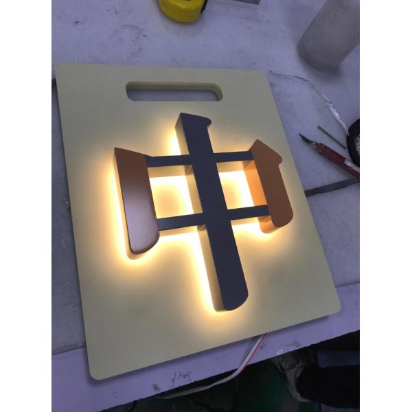 Acrylic Backlit Channel Letter Signs 8000K 33mm For Construction