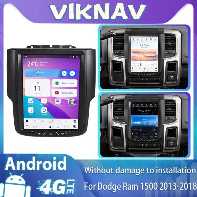 10.5 inch Touch Screen Android 13 Stereo DVD Player For 2013-2019 Dodge Ram Manual AC 8 Core Navigation Car Stereo
