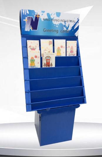 B Flute Advertising Cardboard Shelf Displays Support ODM Logo