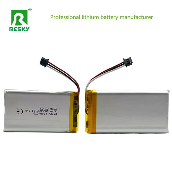 Lithium Cell 804070 3.7v 3000mAh 11.1wh Rechargeable Lipo Li-polymer Battery For Speaker