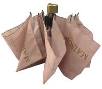 Guarda-chuva aberto do manual Windproof do Pongee de 3 dobras com impressão feita sob encomenda
