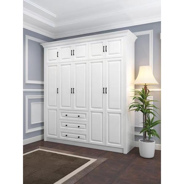 Shoes Rack Equipped Sliding Door Wardrobe Closet ISO9001 With Lighting