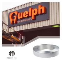 La lettre 100m d'alphabet a anodisé le chapeau en aluminium d'équilibre de la Manche de bobine en aluminium de lettre