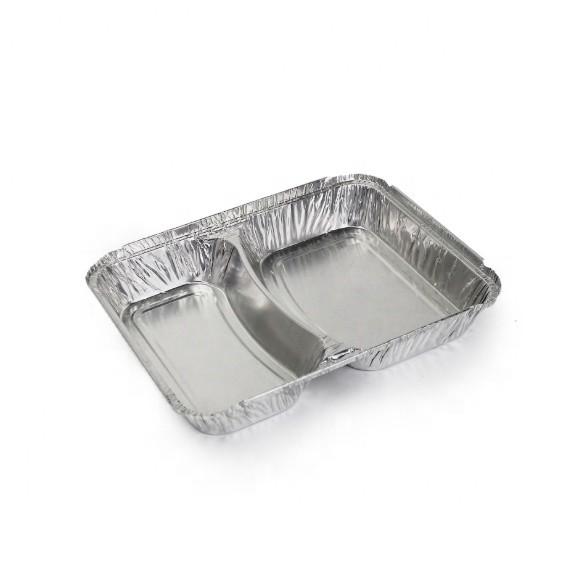 Disposable alu alu foil baked containers food delivery packing foil lid