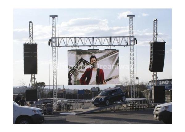 Synchronous 2R1G1B P 16mm Outdoor LED Screen Rental Advertising / LED Video Screen Rental