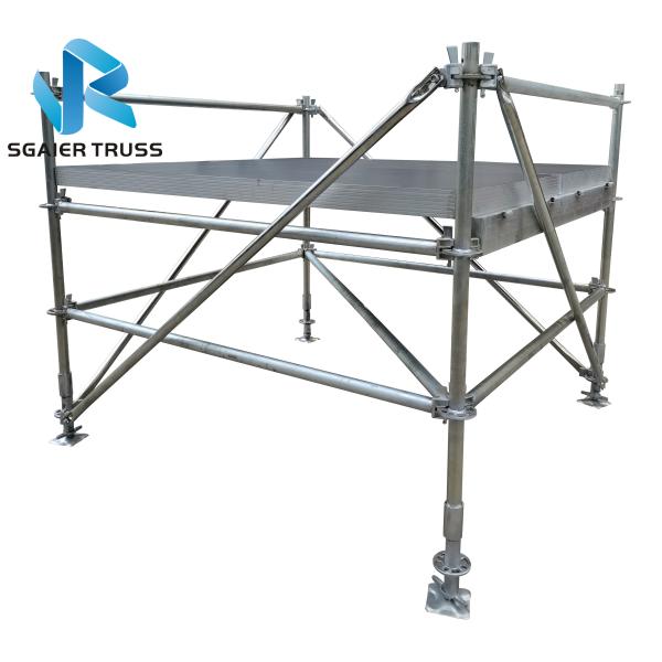 Iron Layer Portable Stage Equipment With Black Deck Boards