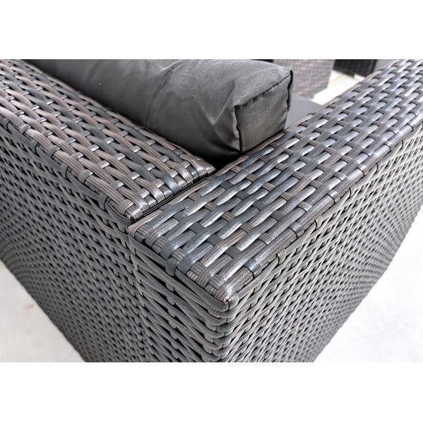 8 Pieces Set All-Weather PE Rattan Sectional Sofa Set Outdoor L-Shaped Wicker Conversation Set with Coffee Table