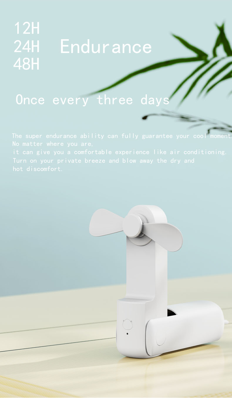 Summer Wholesale Cheap Small Handy Mini Electric Portable Rechargeable Battery with Light Outdoor Use Cute Handheld Fan