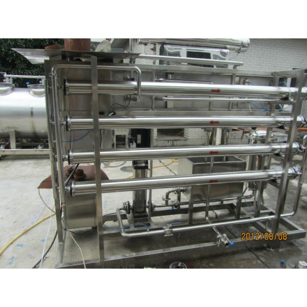 1250 kg Stainless Steel 304 Large Scale 5000L/H Skid Mounted RO Water Treatment System