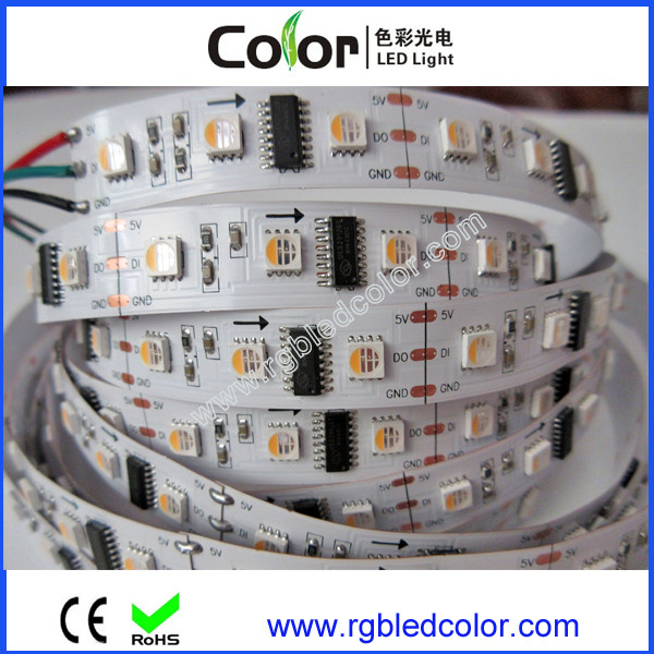 DC5V 60led/m individual controlled UCS2912 addressable RGBW LED strip