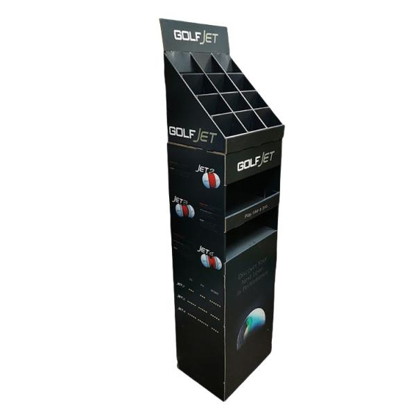 Retail UV Coated Cardboard Stand Display Customized For Promotion / Advertising