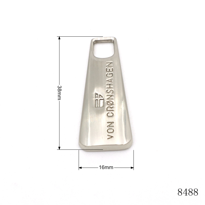 Quality Metal Zipper Puller Tab Die Casting Alloy Zip Puller Head with 3# 5# Slider for Bag Accessories