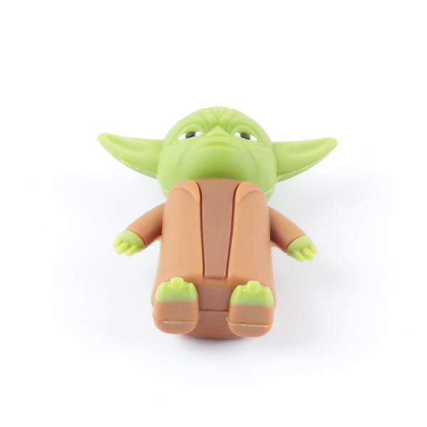 PVC подгонял сформированный мастерскими Звездными войнами Yoda Usb проблескивает Usb 2,0 и 3,0 привода