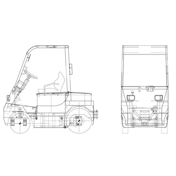 TB60 TB80 TB100 Electric Tractor 6000KG 8000KG 10000KG
