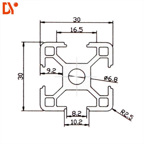 Aluminum Industrial 3030 Extrusion Aluminum Profile