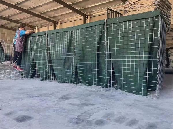 Zinc Coated Welded Defensive Barriers 4-5mm Wire 50x50mm Mesh