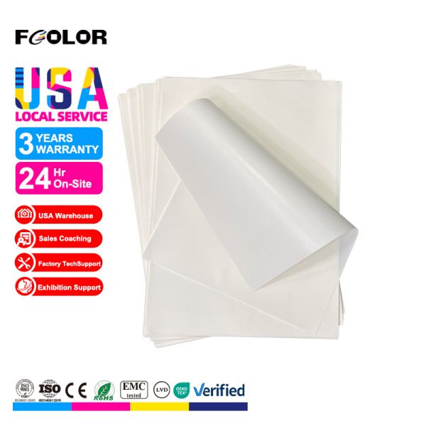 FCOLOR Hot Sell A4 A3 A3+ DTF Ink Film DTF Heat Transfer Pet Film for Cold and