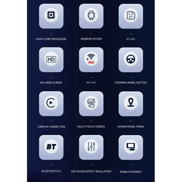 Stéréo automatique 9090 de voiture de pouce 1+16gb Android du stéréo 9 d'Android de voiture de De Carro Gps