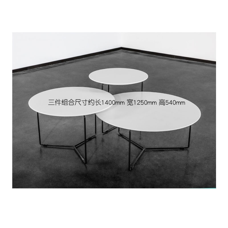 Mail Packing Stainless Steel Oval Marble Living Room Table for Minimalist Dining