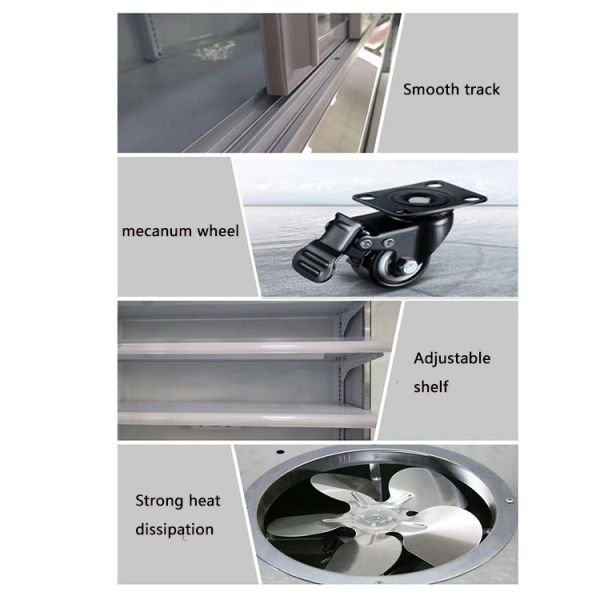 Open Vertical Multideck Display Fridge OEM Refrigerated Showcase