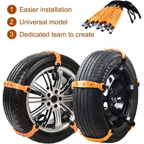 Releasable Anti Slip Tire Belt Safe Weather Resistant High Durability
